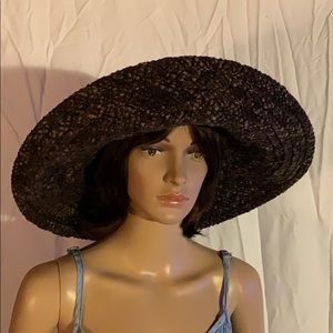 Ladies wide rim hat